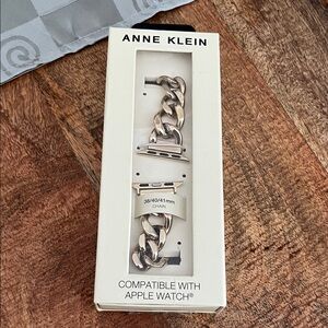 Anne Klein Silver Chain Watch Band for Apple Watch
